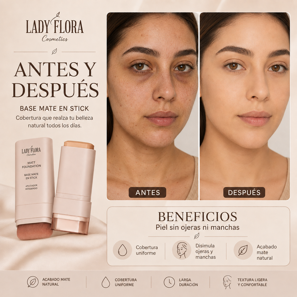 Base mágica de Maquillaje en Barra